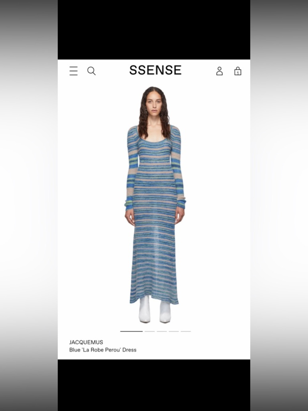 Jacquemus Blue La Robe Perou Dress